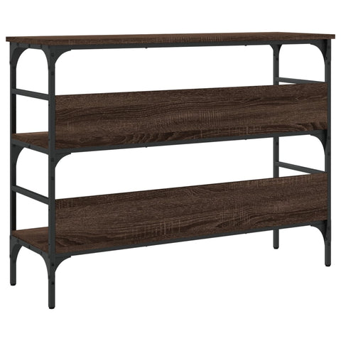 vidaXL Console Table Brown Oak 100x32x75 cm Engineered Wood