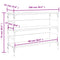 vidaXL Console Table Brown Oak 100x32x75 cm Engineered Wood