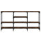 vidaXL Console Table Smoked Oak 160x29x80 cm Engineered Wood