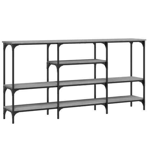 vidaXL Console Table Grey Sonoma 160x29x80 cm Engineered Wood