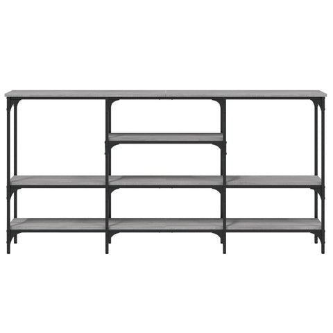 vidaXL Console Table Grey Sonoma 160x29x80 cm Engineered Wood