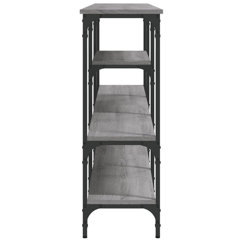 vidaXL Console Table Grey Sonoma 160x29x80 cm Engineered Wood
