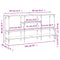 vidaXL Console Table Grey Sonoma 160x29x80 cm Engineered Wood