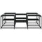 vidaXL Coffee Table Black 121x121x40 cm Engineered Wood
