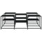 vidaXL Coffee Table Black 121x121x40 cm Engineered Wood