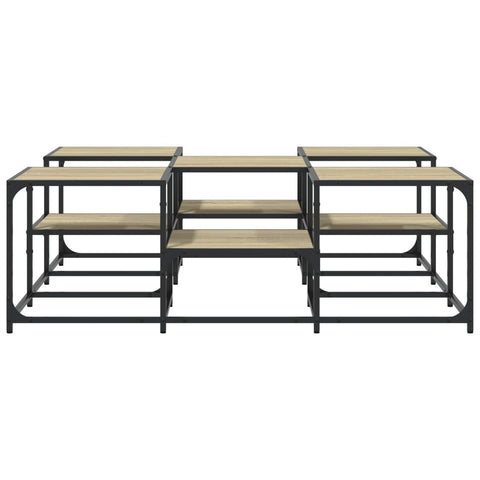 vidaXL Coffee Table Sonoma Oak 121x121x40 cm Engineered Wood