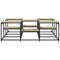 vidaXL Coffee Table Sonoma Oak 121x121x40 cm Engineered Wood