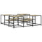 vidaXL Coffee Table Sonoma Oak 121x121x40 cm Engineered Wood