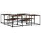 vidaXL Coffee Table Smoked Oak 121x121x40 cm Engineered Wood