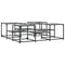 vidaXL Coffee Table Grey Sonoma 121x121x40 cm Engineered Wood