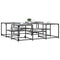 vidaXL Coffee Table Grey Sonoma 121x121x40 cm Engineered Wood