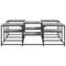 vidaXL Coffee Table Grey Sonoma 121x121x40 cm Engineered Wood