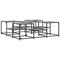 vidaXL Coffee Table Grey Sonoma 121x121x40 cm Engineered Wood