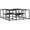 vidaXL Coffee Table Black 91x91x40 cm Engineered Wood