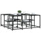 vidaXL Coffee Table Black 91x91x40 cm Engineered Wood