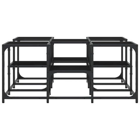 vidaXL Coffee Table Black 91x91x40 cm Engineered Wood