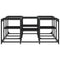 vidaXL Coffee Table Black 91x91x40 cm Engineered Wood