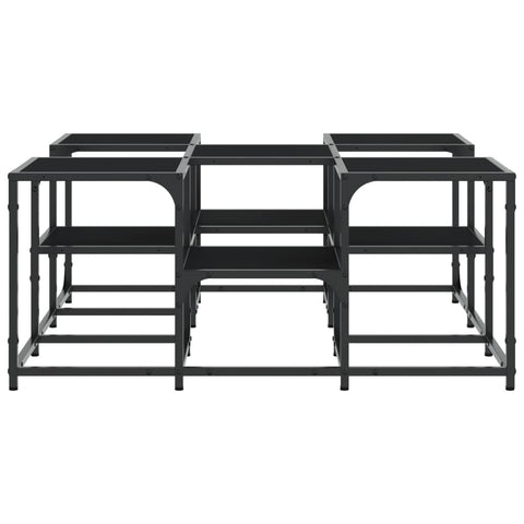 vidaXL Coffee Table Black 91x91x40 cm Engineered Wood