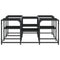 vidaXL Coffee Table Black 91x91x40 cm Engineered Wood