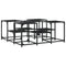 vidaXL Coffee Table Black 91x91x40 cm Engineered Wood