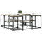 vidaXL Coffee Table Sonoma Oak 91x91x40 cm Engineered Wood