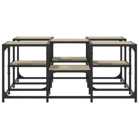 vidaXL Coffee Table Sonoma Oak 91x91x40 cm Engineered Wood