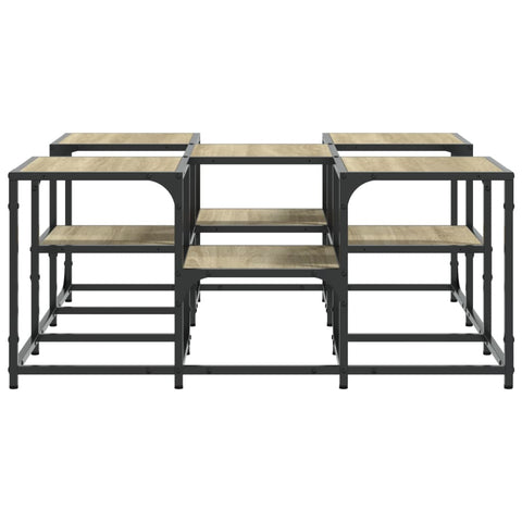 vidaXL Coffee Table Sonoma Oak 91x91x40 cm Engineered Wood