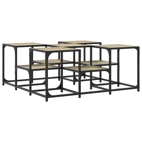 vidaXL Coffee Table Sonoma Oak 91x91x40 cm Engineered Wood