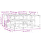 vidaXL Coffee Table Sonoma Oak 91x91x40 cm Engineered Wood