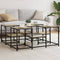 vidaXL Coffee Table Sonoma Oak 91x91x40 cm Engineered Wood