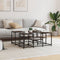 vidaXL Coffee Table Brown Oak 91x91x40 cm Engineered Wood
