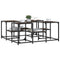 vidaXL Coffee Table Brown Oak 91x91x40 cm Engineered Wood