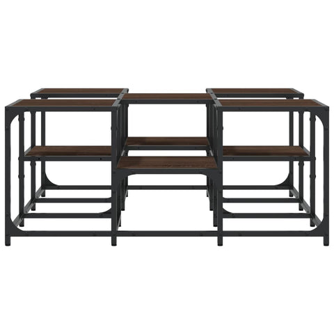 vidaXL Coffee Table Brown Oak 91x91x40 cm Engineered Wood