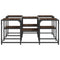 vidaXL Coffee Table Brown Oak 91x91x40 cm Engineered Wood