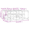 vidaXL Coffee Table Brown Oak 91x91x40 cm Engineered Wood