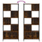 vidaXL Bookcase Smoked Oak 72x28x172 cm Engineered Wood