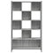 vidaXL Bookcase Grey Sonoma 102x28x172 cm Engineered Wood