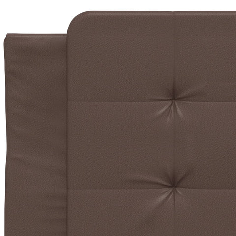 vidaXL Bed Frame without Mattress "Zadar" Brown 80x200 cm Faux Leather