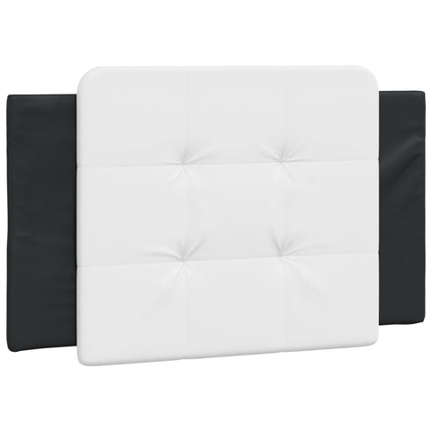 vidaXL Bed Frame without Mattress Black and White 80x200 cm Faux Leather