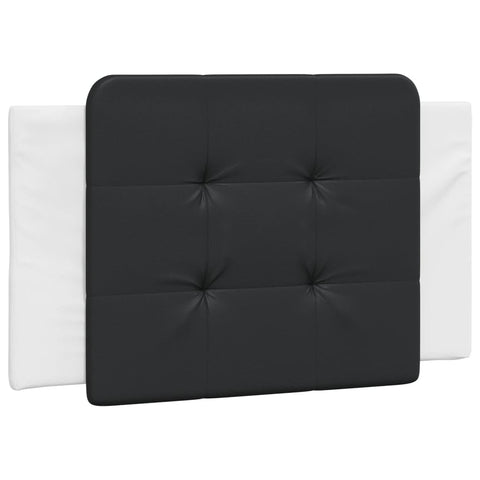 vidaXL Bed Frame without Mattress "Zadar" White and Black 80x200 cm Faux Leather