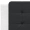 vidaXL Bed Frame without Mattress "Zadar" White and Black 80x200 cm Faux Leather