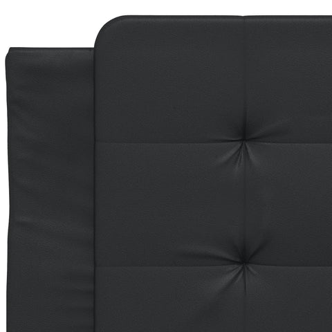 vidaXL Bed Frame without Mattress "Zadar" Black 90x190 cm Single Faux Leather