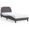 vidaXL Bed Frame without Mattress Grey 90x190 cm Single Faux Leather
