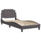 vidaXL Bed Frame without Mattress Grey 90x190 cm Single Faux Leather