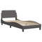 vidaXL Bed Frame without Mattress Grey 90x190 cm Single Faux Leather