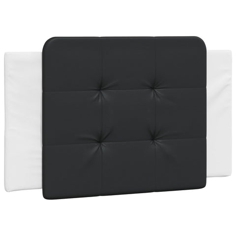 vidaXL Bed Frame without Mattress "Zadar" White and Black 90x190 cm Single Faux Leather
