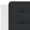 vidaXL Bed Frame without Mattress "Zadar" White and Black 90x190 cm Single Faux Leather