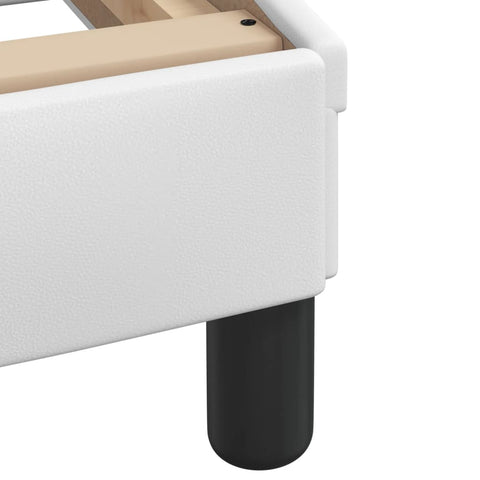 vidaXL Bed Frame without Mattress "Zadar" White 90x200 cm Faux Leather