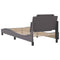 vidaXL Bed Frame without Mattress Grey 90x200 cm Faux Leather