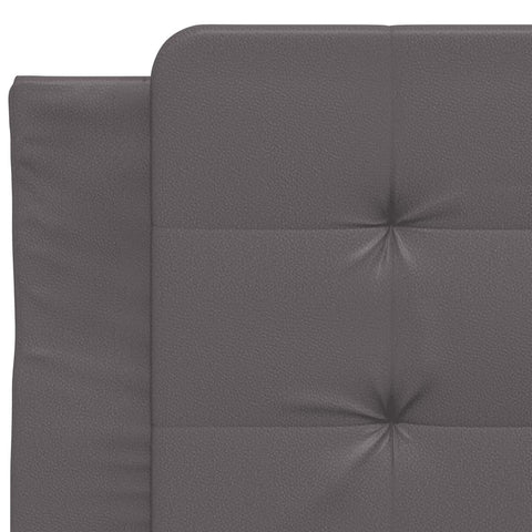 vidaXL Bed Frame without Mattress Grey 90x200 cm Faux Leather